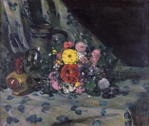 Bouquet de dahlias jaunes, c.1873